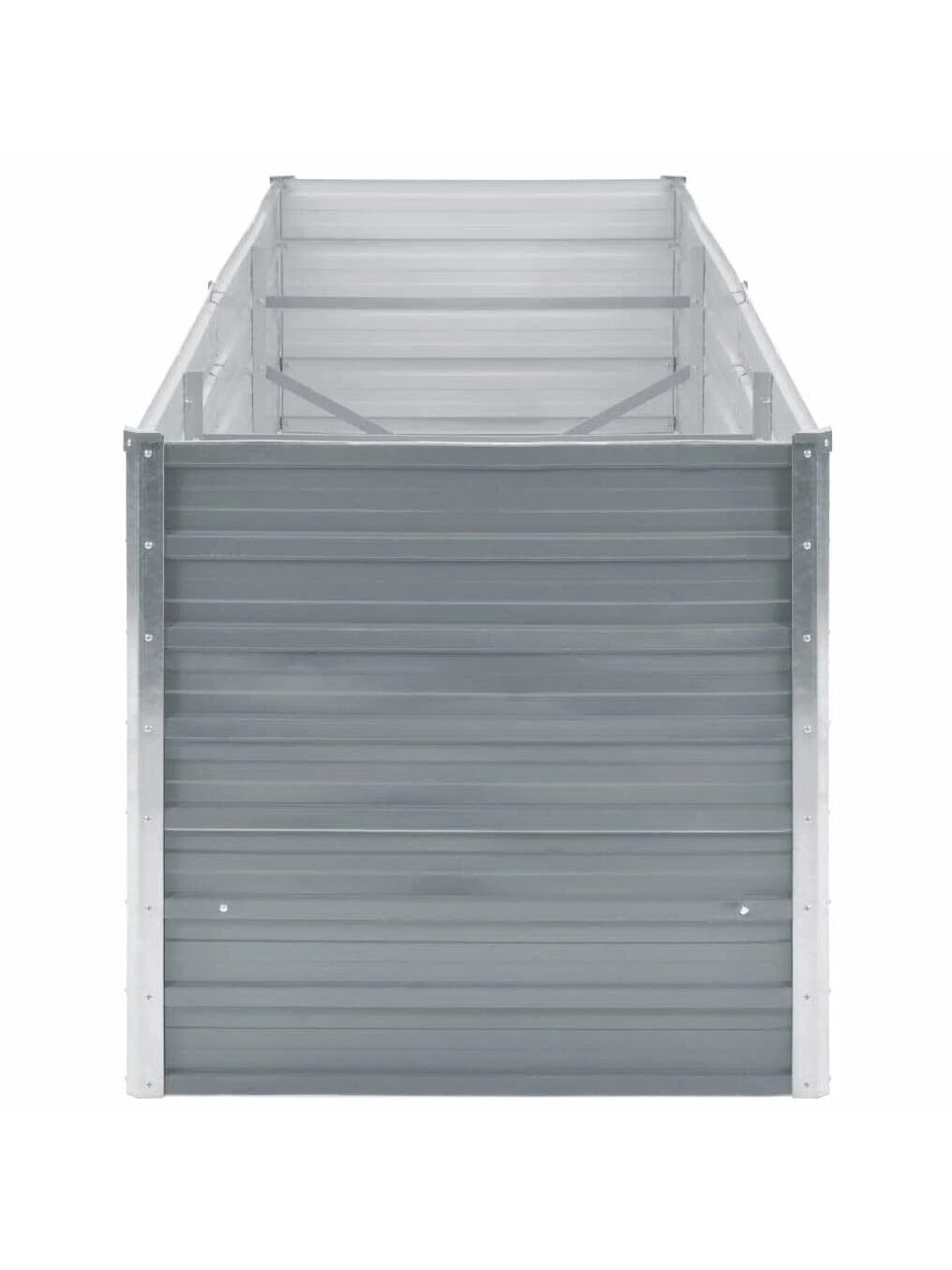 Lovelis, pilkas, galvanizuotas plienas, 240x80x77cm 3