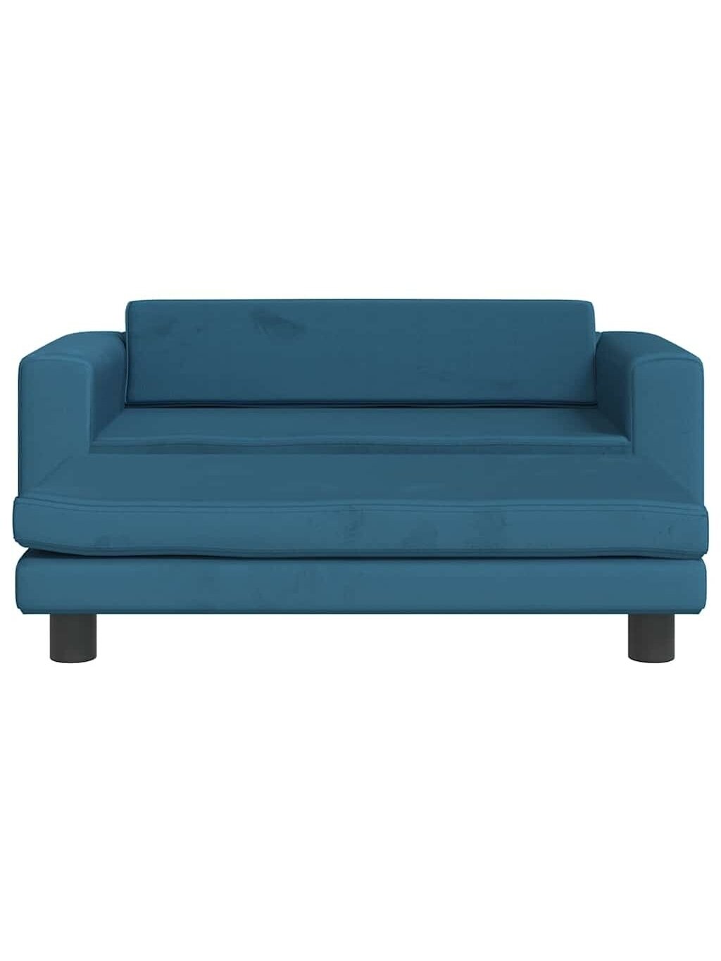 Dog Bed with Extension, Blue, 100x50x30 cm, Velvet 2 Dog Bed with Extension, Blue, 100x50x30 cm, Velvet 2