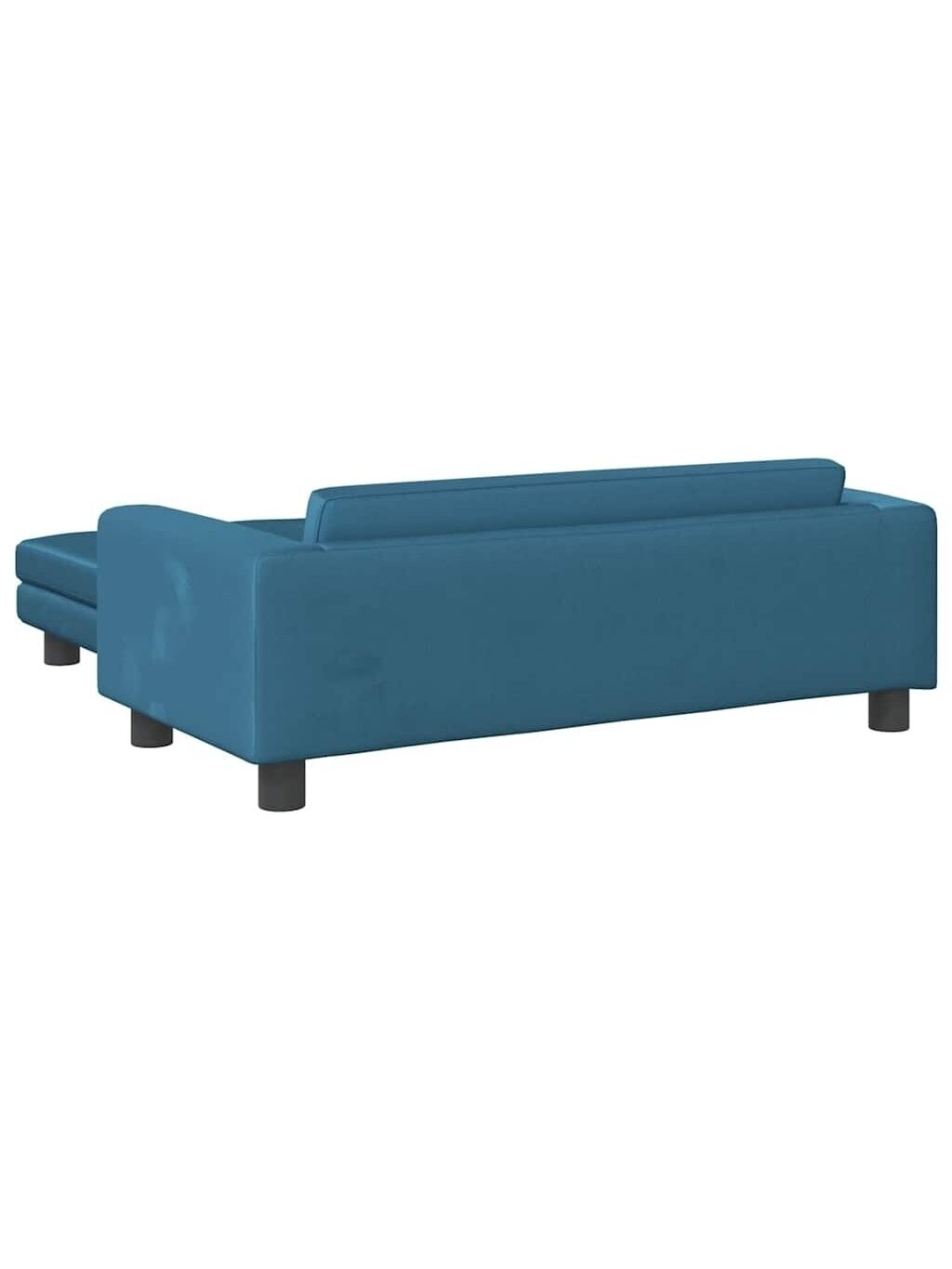 Dog Bed with Extension, Blue, 100x50x30 cm, Velvet 4 Dog Bed with Extension, Blue, 100x50x30 cm, Velvet 4