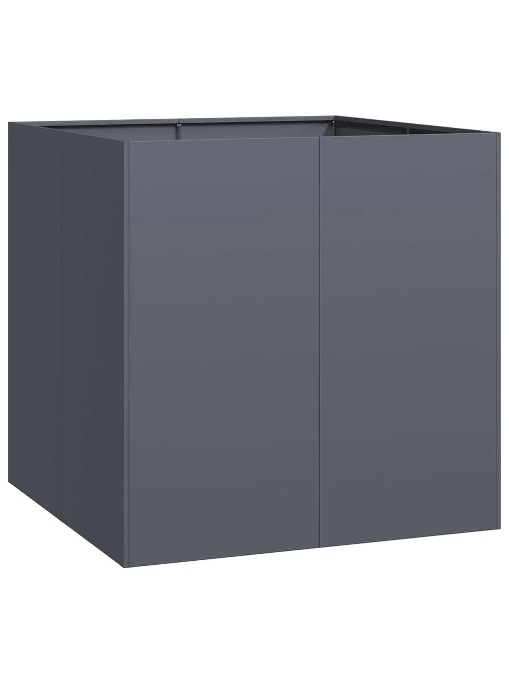 Грядка для сада, антрацит, 80 × 80 × 80 см, сталь 2