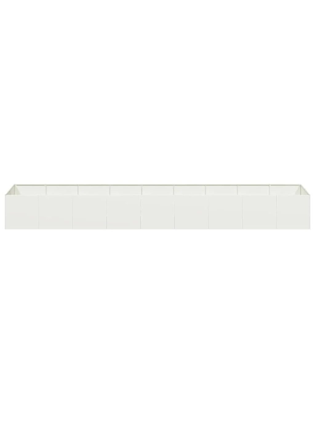 Flower box, white, 360 x 80 x 40 cm, steel 3 Flower box, white, 360 x 80 x 40 cm, steel 3