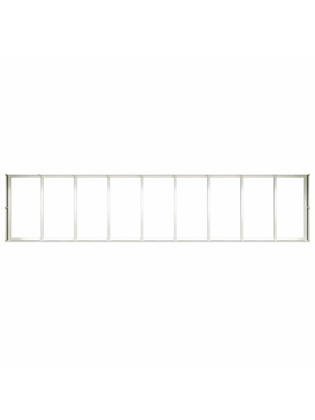 Flower box, white, 360 x 80 x 40 cm, steel 4 Flower box, white, 360 x 80 x 40 cm, steel 4