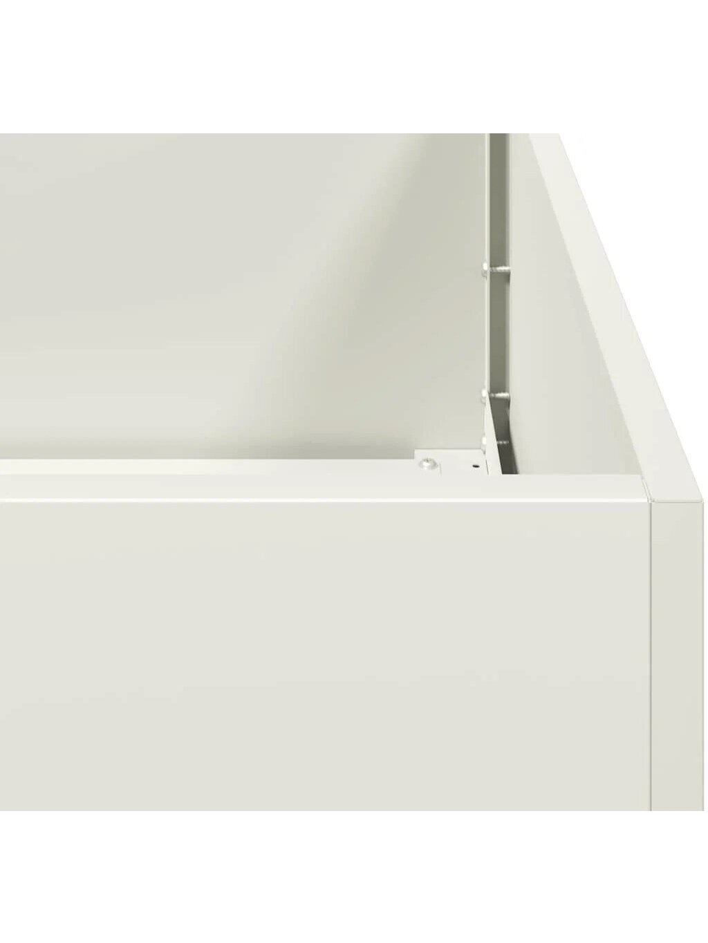 Flower box, white, 360 x 80 x 40 cm, steel 6 Flower box, white, 360 x 80 x 40 cm, steel 6