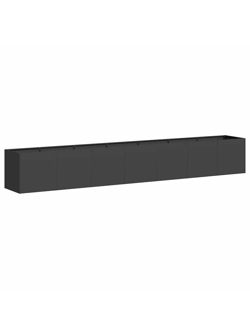 Garden bed, black, 280 × 40 × 40 cm, cold-rolled steel 2