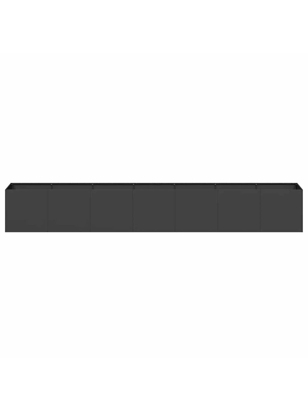 Garden bed, black, 280 × 40 × 40 cm, cold-rolled steel 3