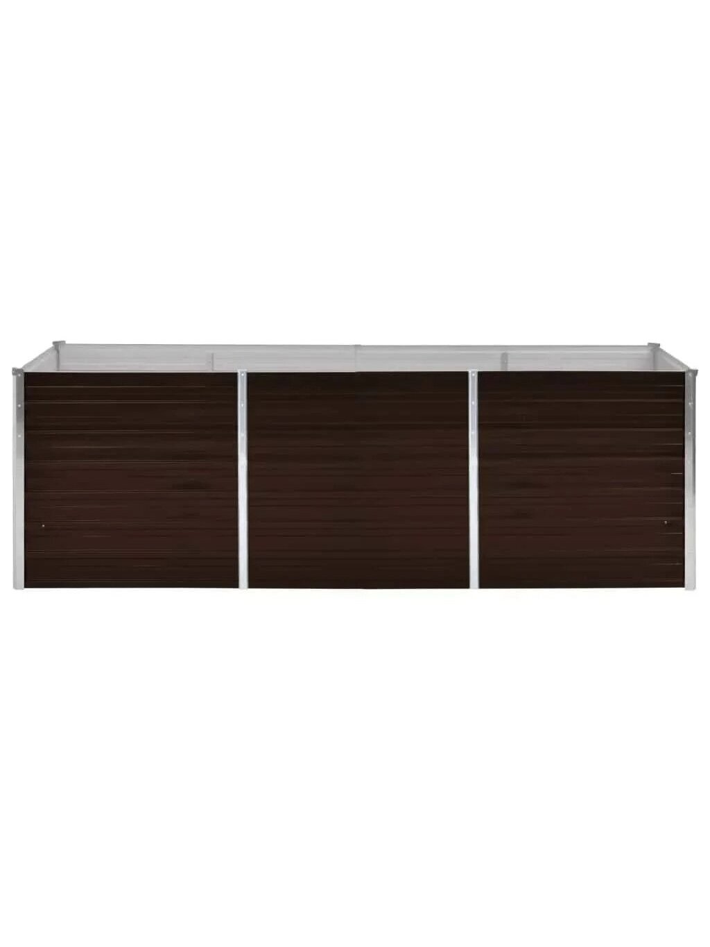 Lovelis, rudas, 240x80x77cm, galvanizuotas plienas, aukštas 3