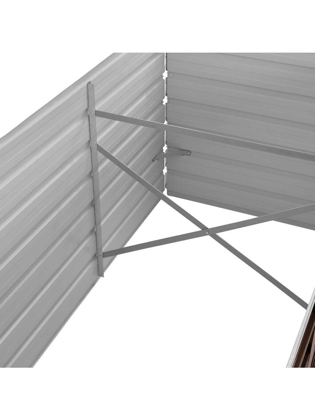 Lovelis, rudas, 240x80x77cm, galvanizuotas plienas, aukštas 6
