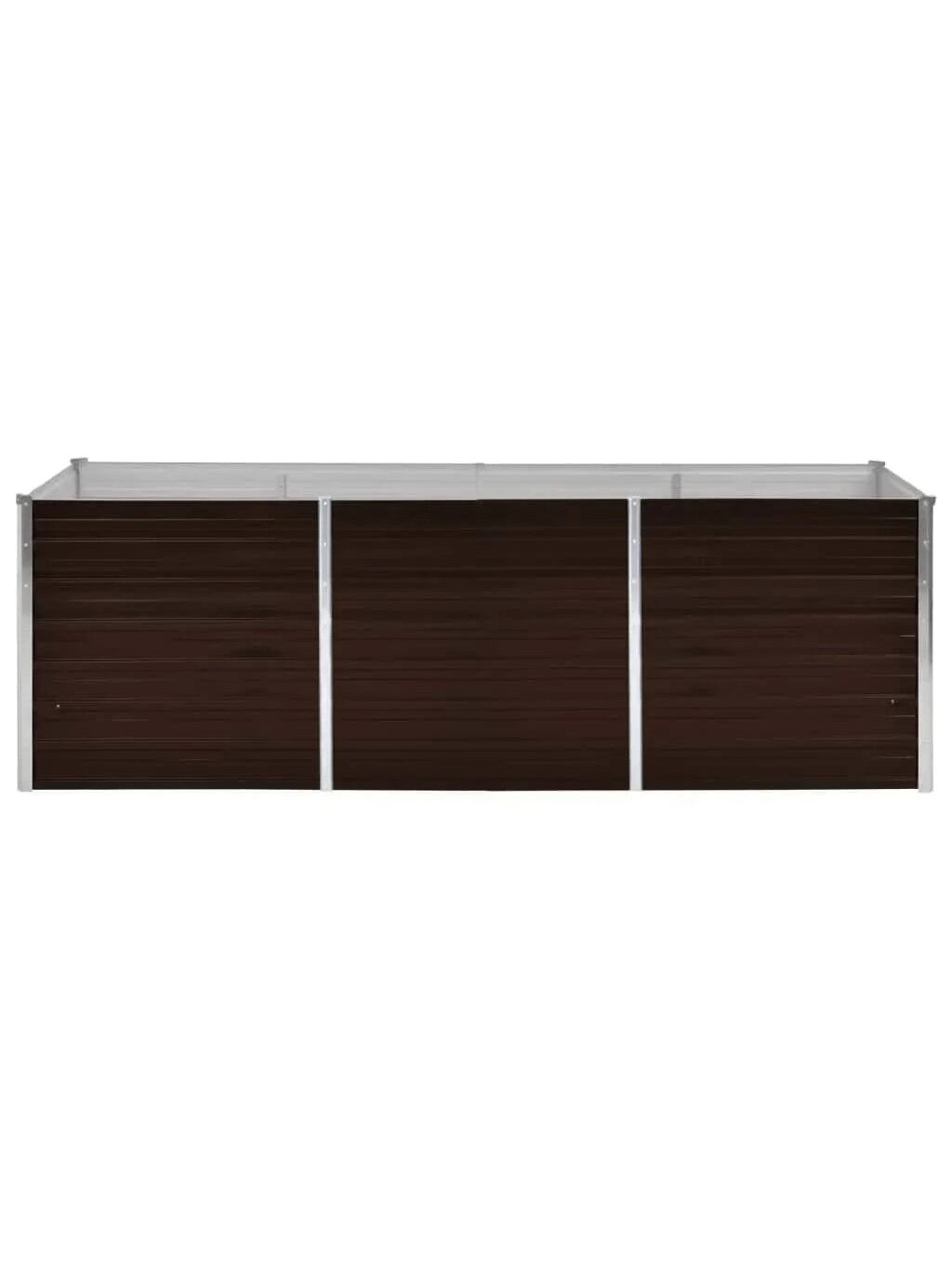 Lovelis, rudas, 240x80x77cm, galvanizuotas plienas, aukštas 3
