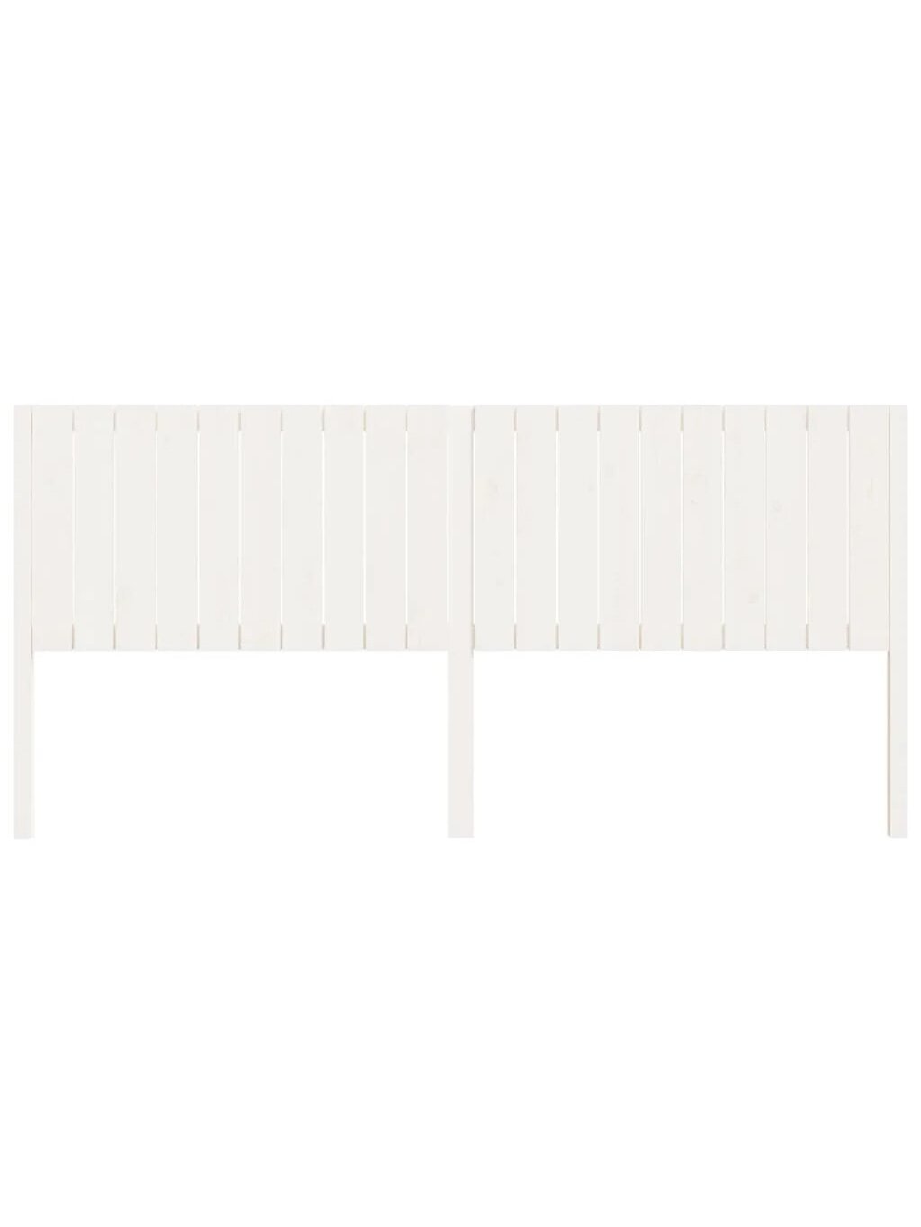 Lovos galvūgalis, baltas, 205,5x4x100cm, pušies masyvas 2