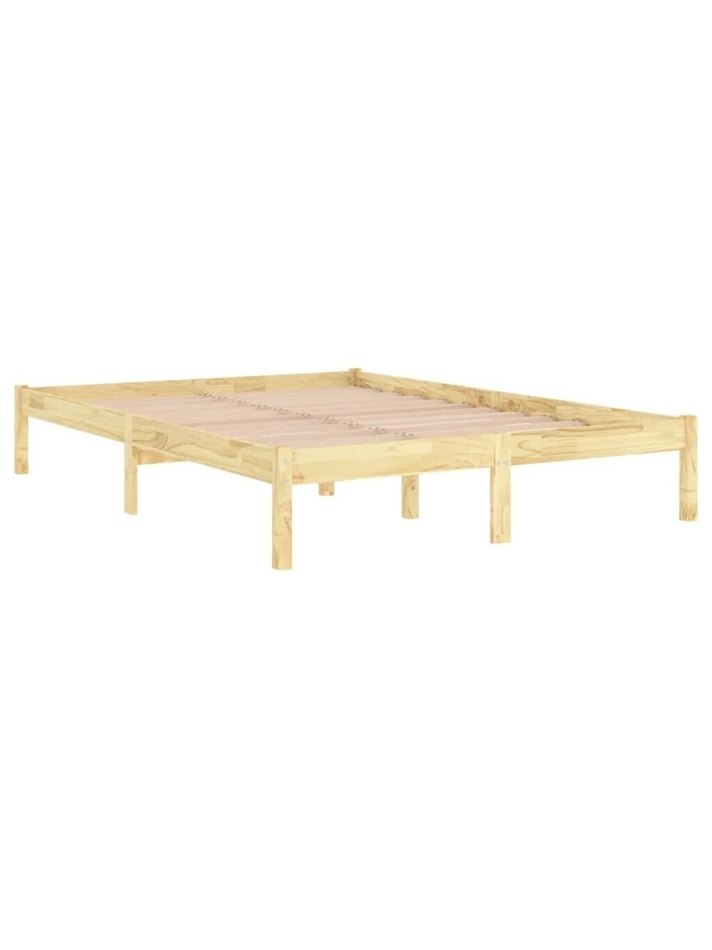 Bed frame, 160×200 cm, solid pine wood 2