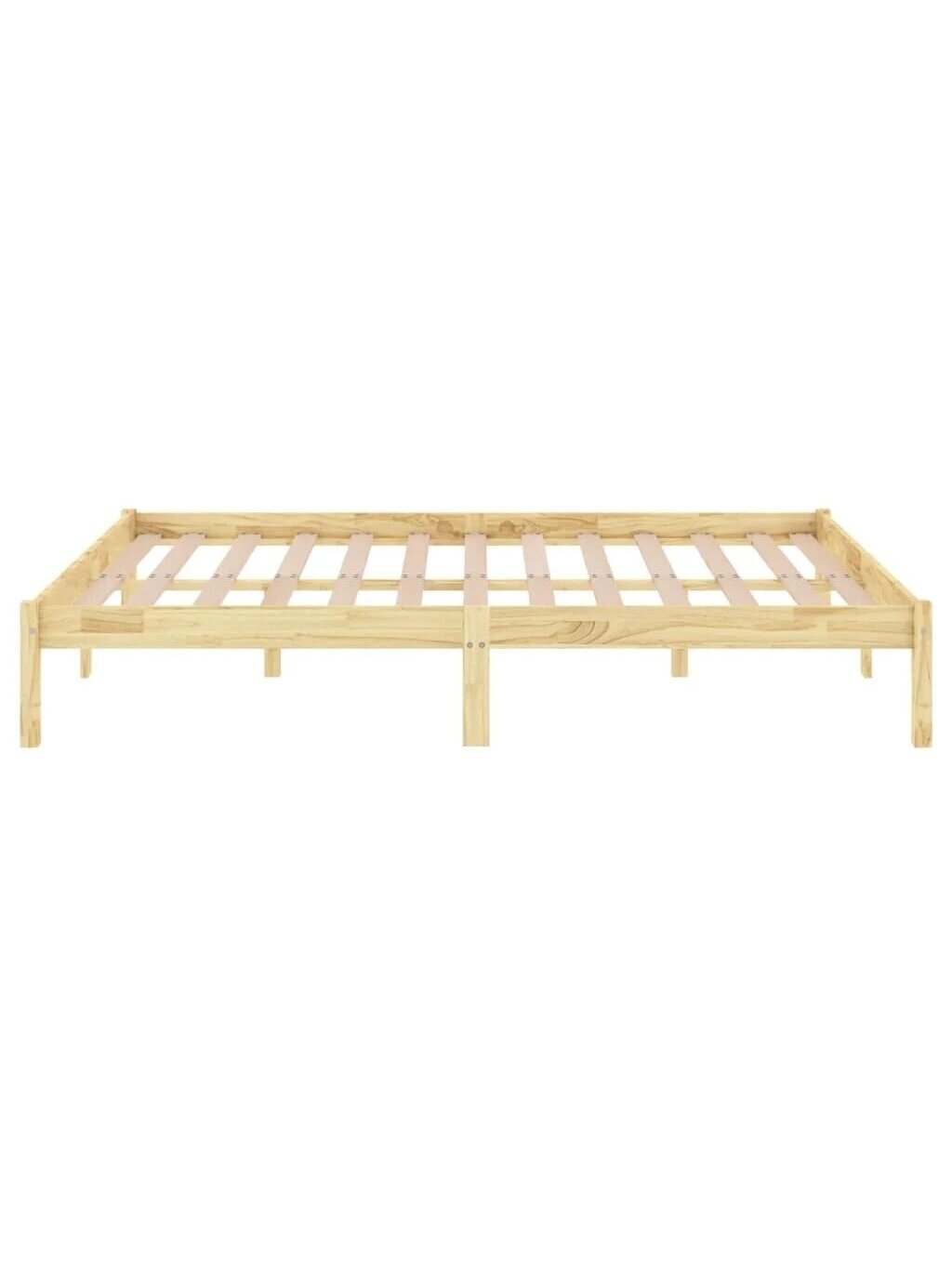 Bed frame, 160×200 cm, solid pine wood 4
