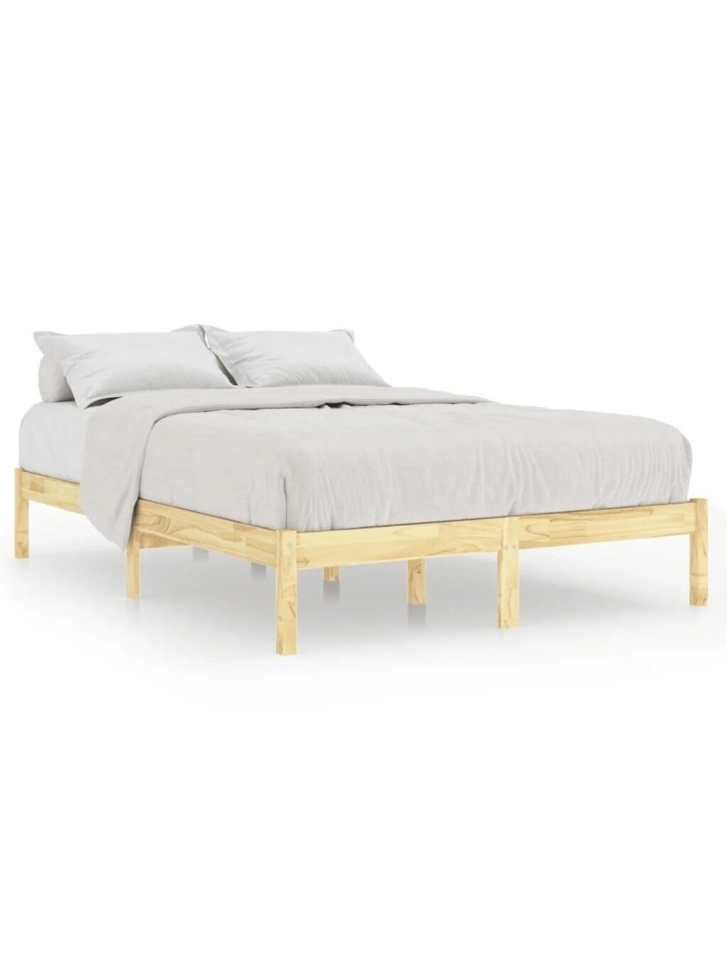 Bed frame, 160×200 cm, solid pine wood 1