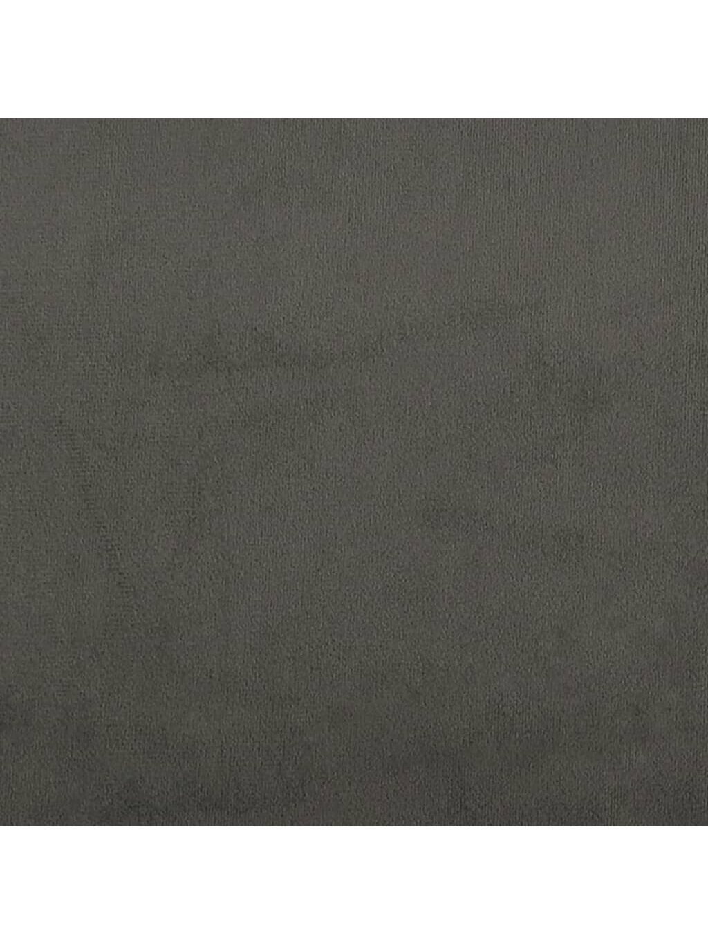 Lovos rėmas be čiužinio, tamsiai pilkas, 90x200cm, aksomas 7