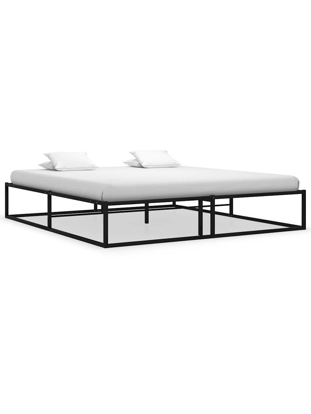Bed frame, black, 180×200 cm, metal Bed frame, black, 180×200 cm, metal