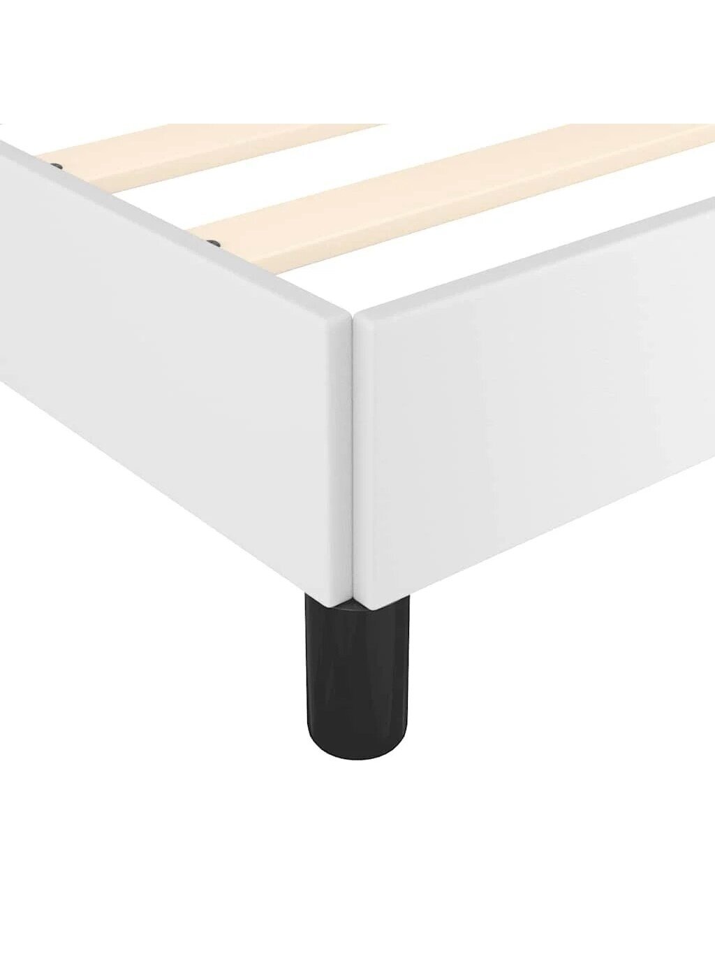 Lovos rėmas su galvūgaliu be čiužinio, baltas, 90x200cm 5