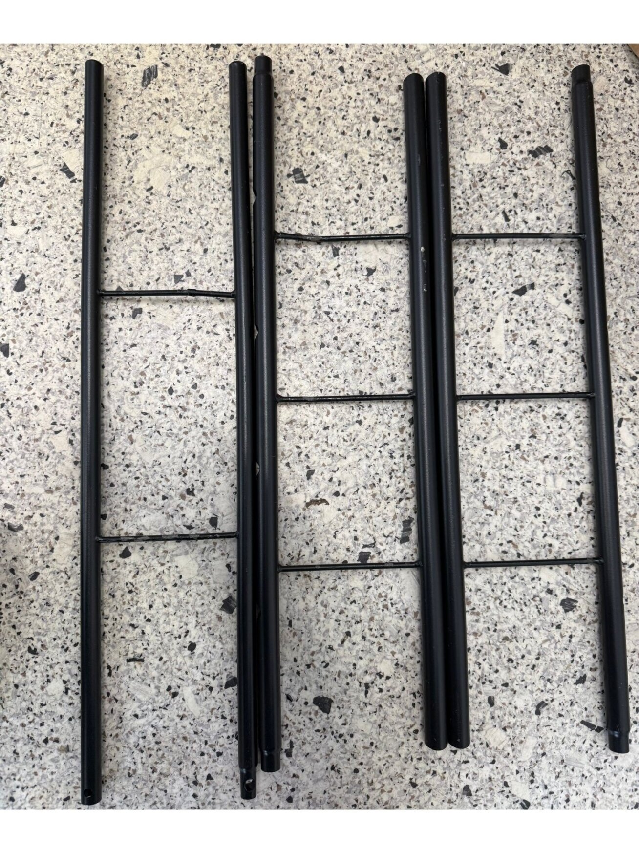 Voodiraam peatsi/jalutsiga, must, 120×200 cm, metall 9