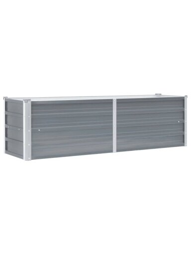 Lovelis, pilkas, galvanizuotas plienas, 160x40x45cm