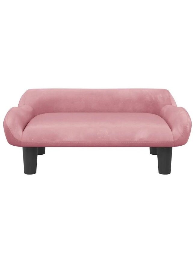 Dog bed, pink, 70 × 40 × 24 cm, velvet 2 Dog bed, pink, 70 × 40 × 24 cm, velvet 2