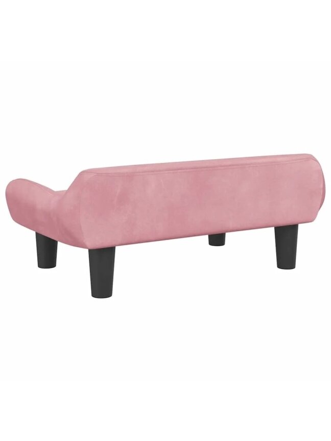 Dog bed, pink, 70 × 40 × 24 cm, velvet 4 Dog bed, pink, 70 × 40 × 24 cm, velvet 4