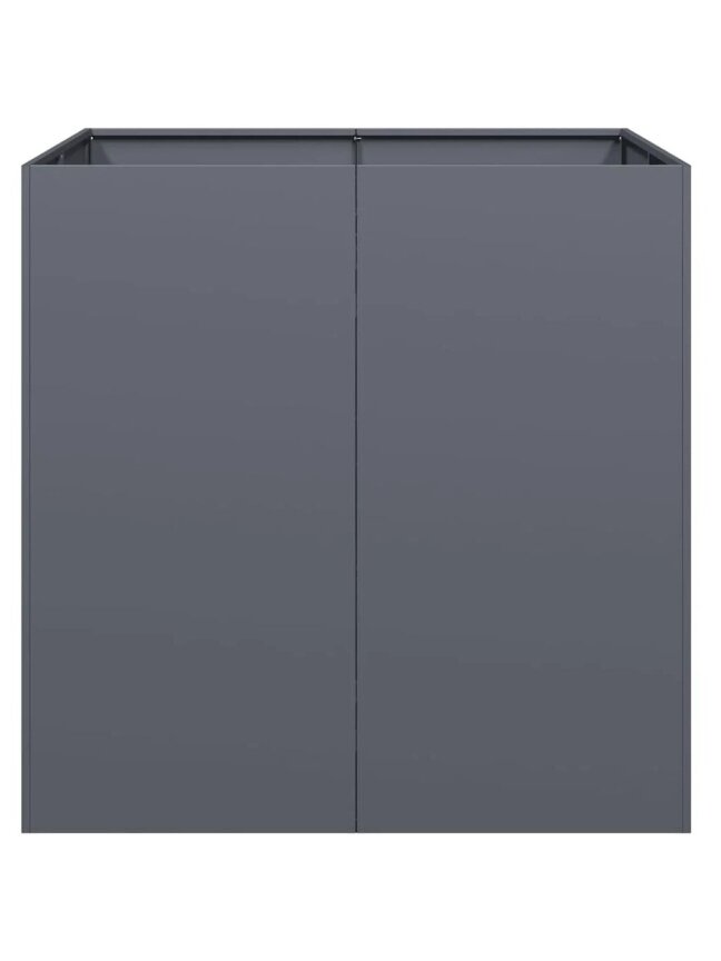 Грядка для сада, антрацит, 80 × 80 × 80 см, сталь 3
