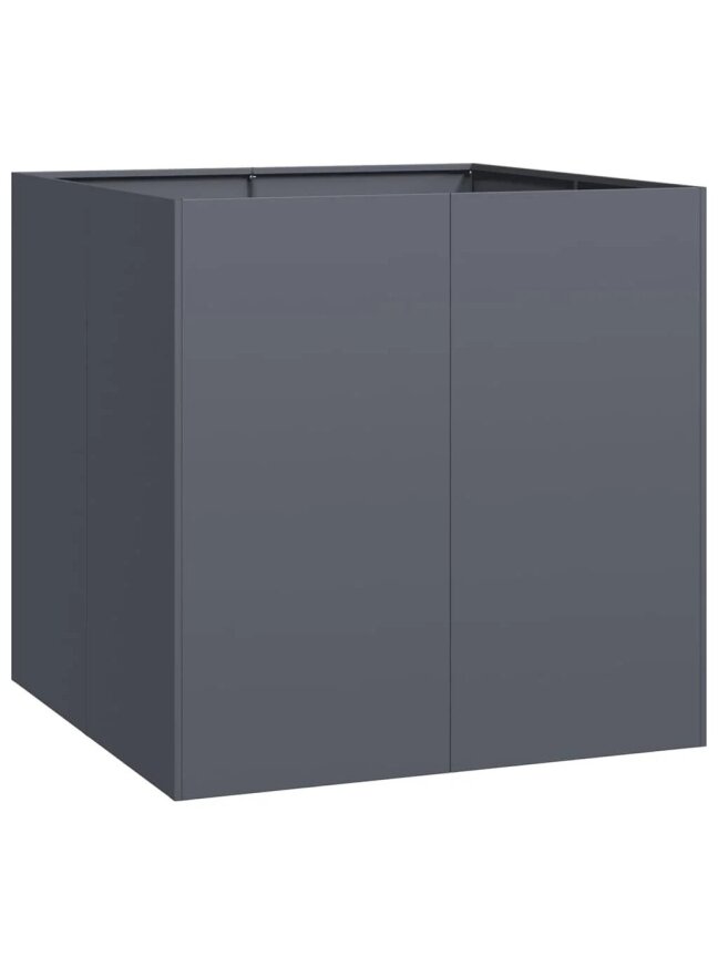 Грядка для сада, антрацит, 80 × 80 × 80 см, сталь 2