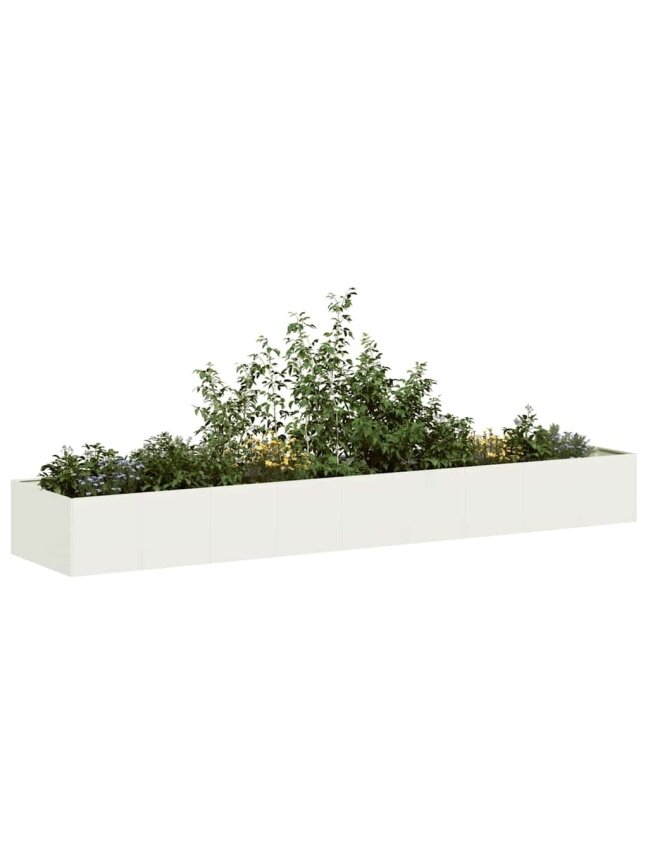 lillepott, valge, 360 x 80 x 40 cm, teras 1