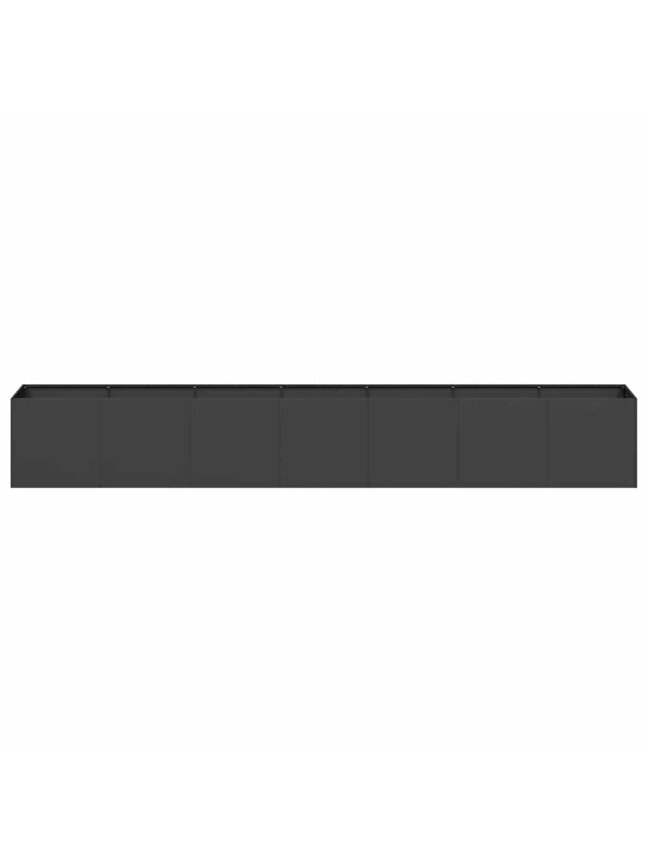 Garden bed, black, 280 × 40 × 40 cm, cold-rolled steel 3