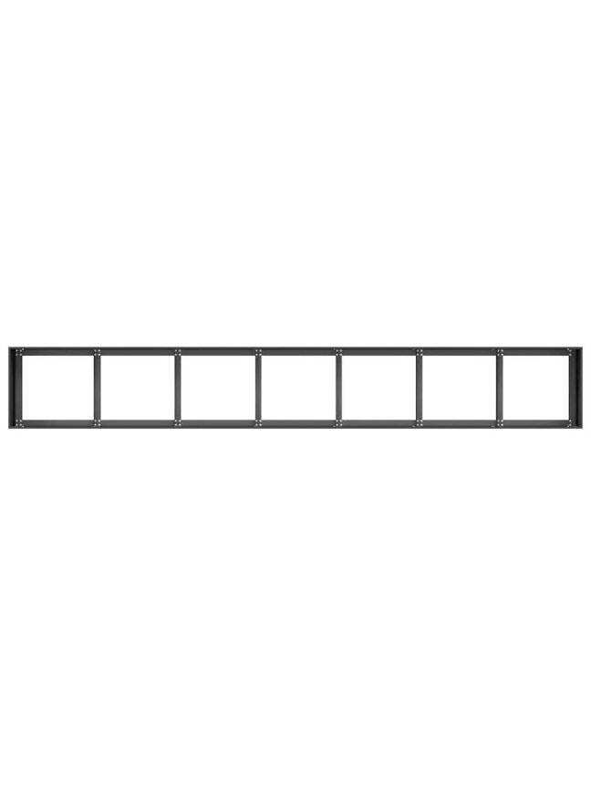 Garden bed, black, 280 × 40 × 40 cm, cold-rolled steel 4