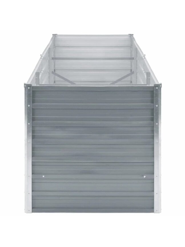 Lovelis, pilkas, galvanizuotas plienas, 240x80x77cm 3