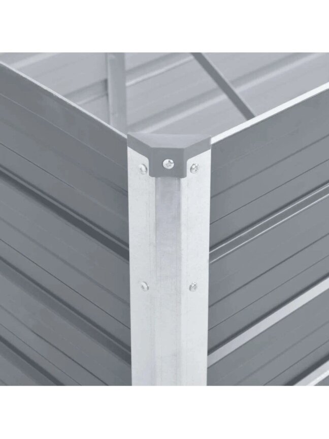 Lovelis, pilkas, galvanizuotas plienas, 240x80x77cm 5