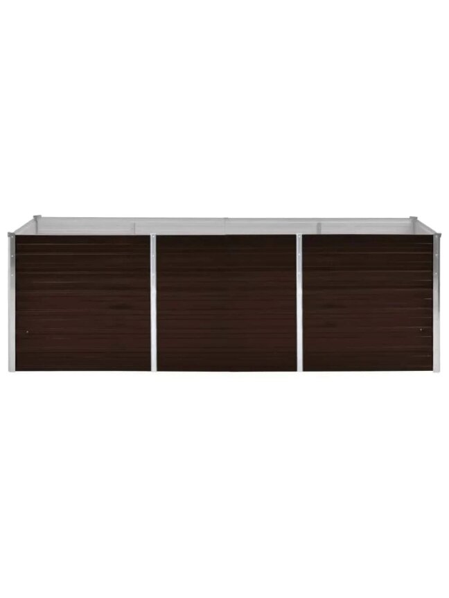 Lovelis, rudas, 240x80x77cm, galvanizuotas plienas, aukštas 3