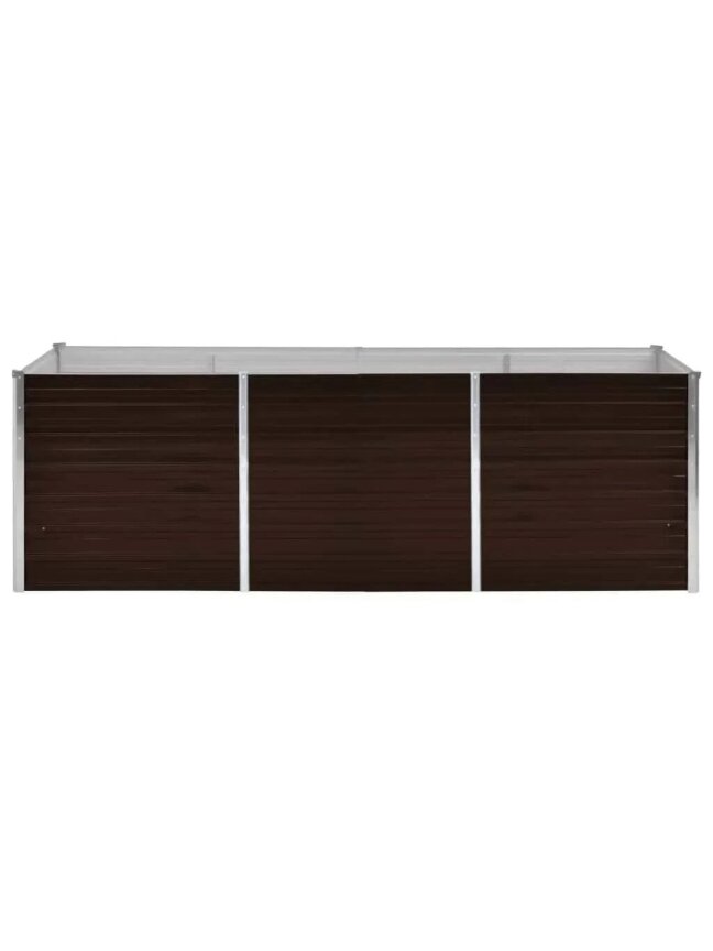 Lovelis, rudas, 240x80x77cm, galvanizuotas plienas, aukštas 3
