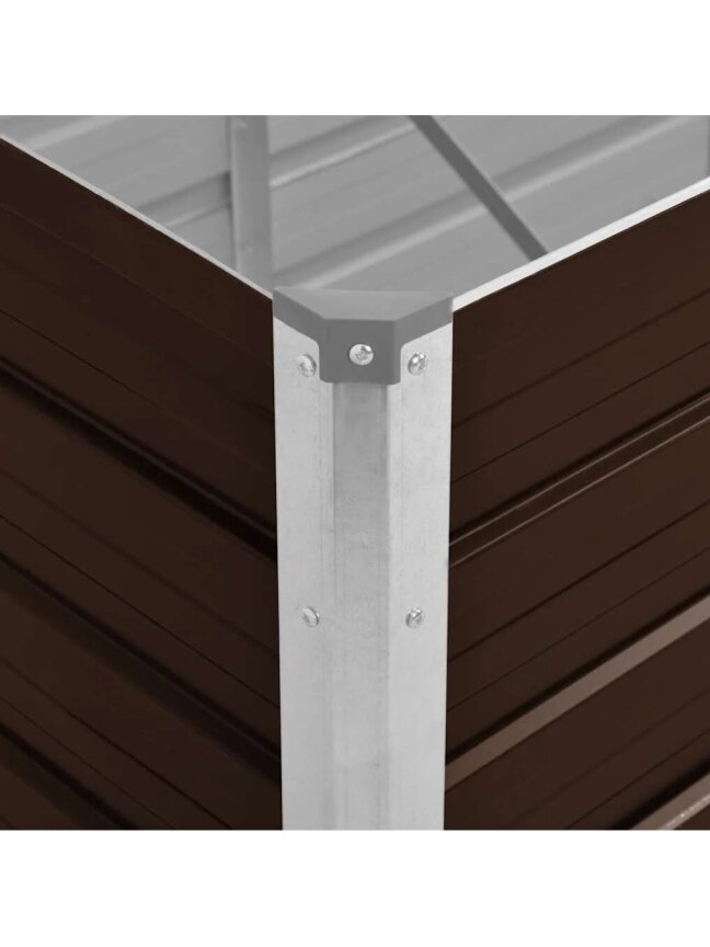 Lovelis, rudas, 240x80x77cm, galvanizuotas plienas, aukštas 5