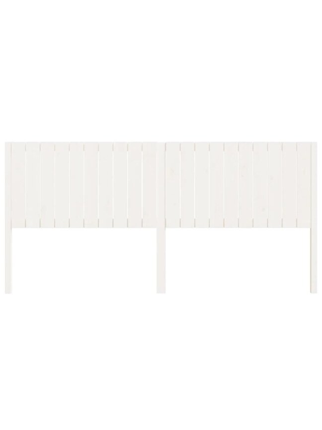 Lovos galvūgalis, baltas, 205,5x4x100cm, pušies masyvas 2