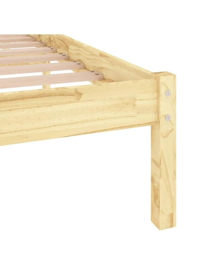 Bed frame, 160×200 cm, solid pine wood 5