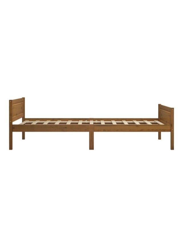 Bed frame, honey brown, 90×200 cm, solid pine wood 2 Bed frame, honey brown, 90×200 cm, solid pine wood 2