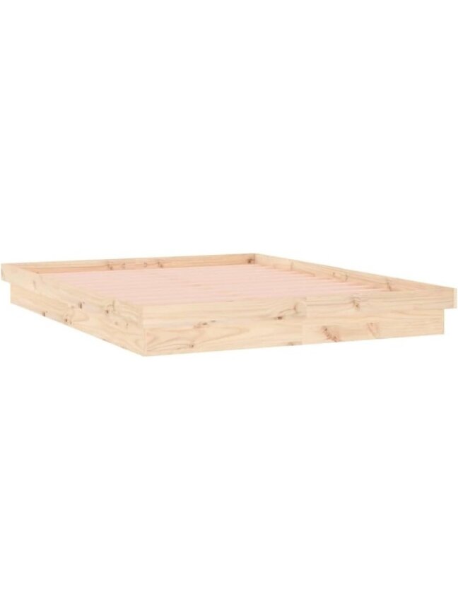 LED Bed Frame, 160x200 cm, solid wood 2 LED Bed Frame, 160x200 cm, solid wood 2