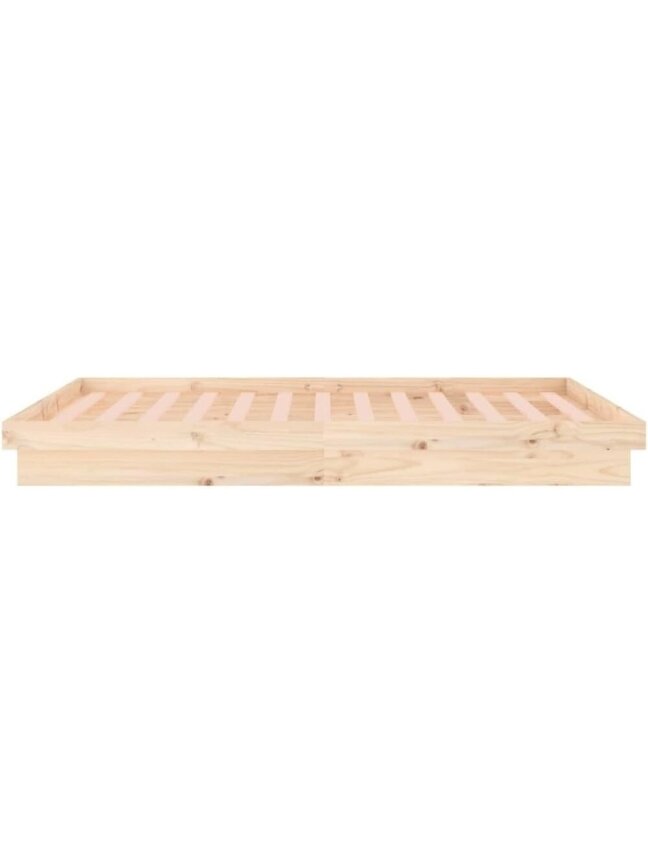LED Bed Frame, 160x200 cm, solid wood 1