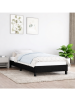 Bed frame without mattress, black, 80 × 200 cm, fabric