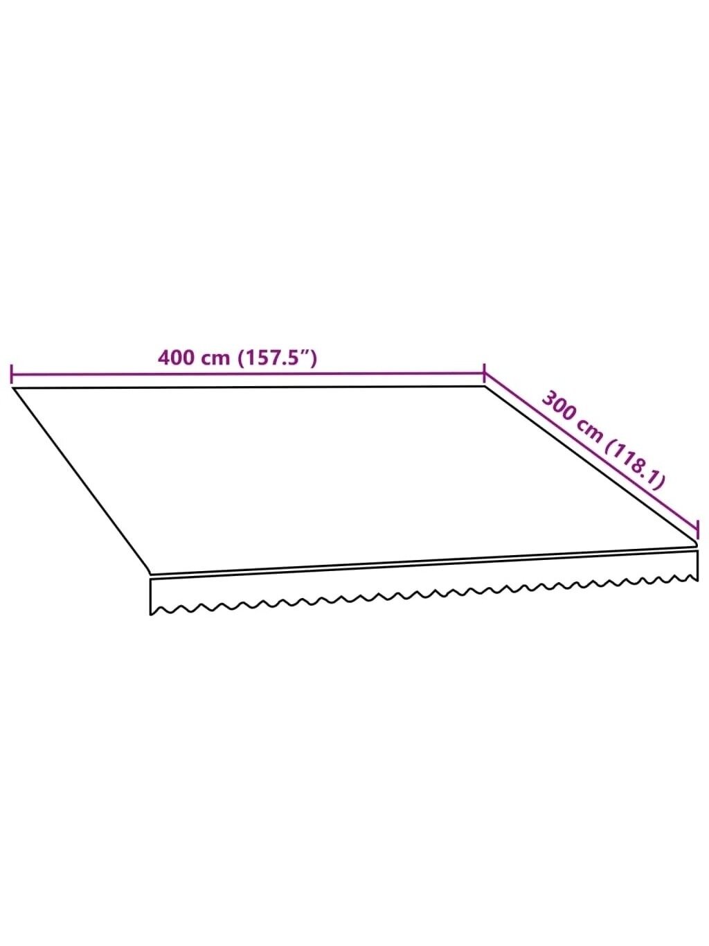 Awning canopy, orange and brown, 400 × 300 cm 5 Awning canopy, orange and brown, 400 × 300 cm 5