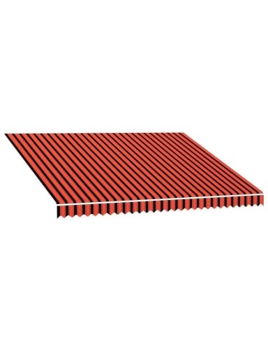Markizės uždangalas nuo saulės, oranžinis ir rudas, 400x300cm Markizės uždangalas nuo saulės, oranžinis ir rudas, 400x300cm