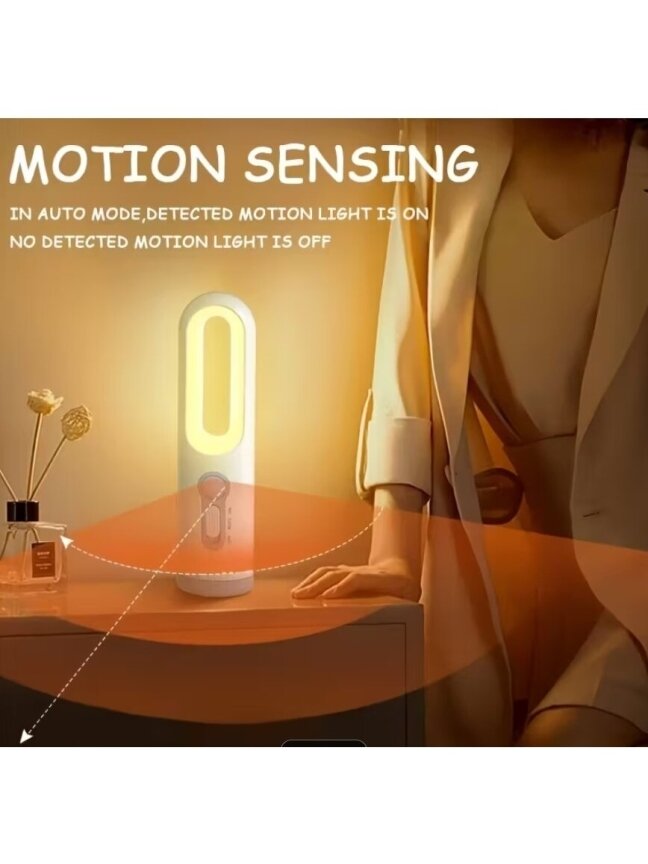 MACROCOSM nutikas LED-öölamp liikumisanduriga, USB-laetav 2