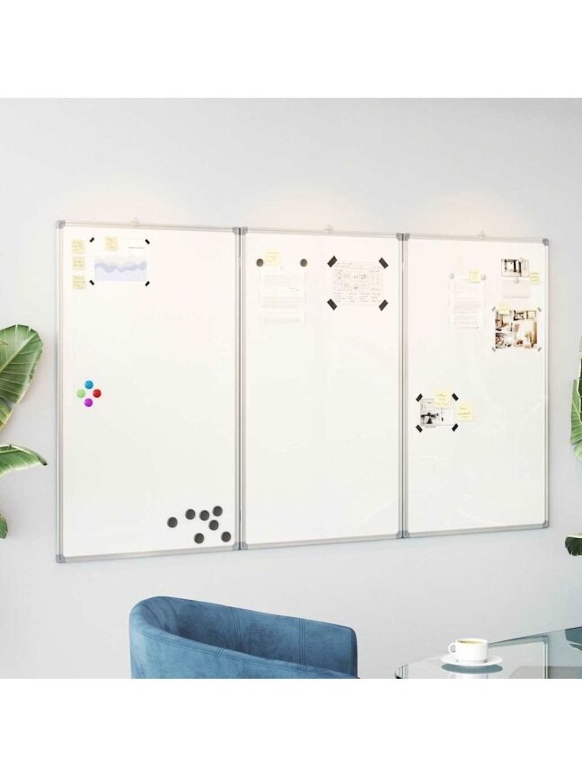 Magnetic whiteboard, 120x80x1.7 cm, aluminum, foldable 1 Magnetic whiteboard, 120x80x1.7 cm, aluminum, foldable 1