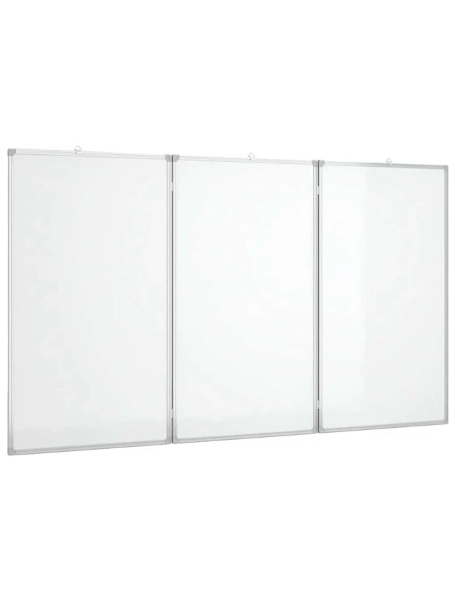Magnetic whiteboard, 120x80x1.7 cm, aluminum, foldable