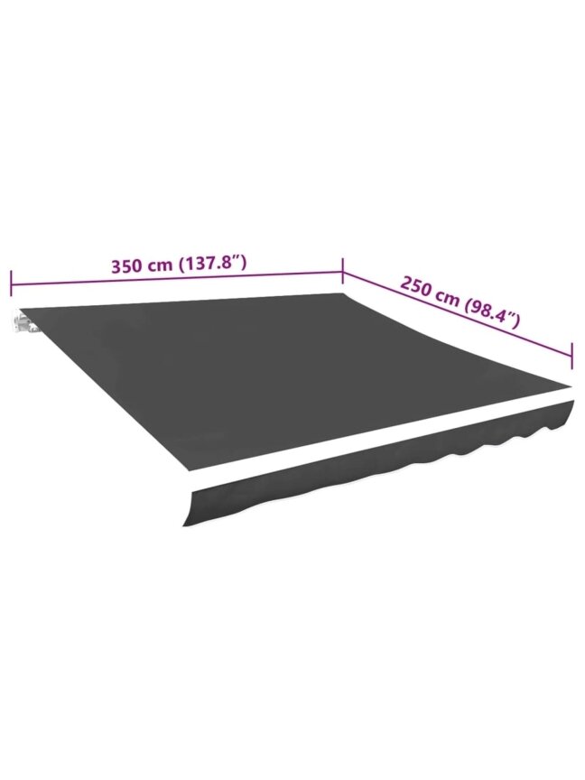 Awning cover, anthracite, 350 x 250 cm 4