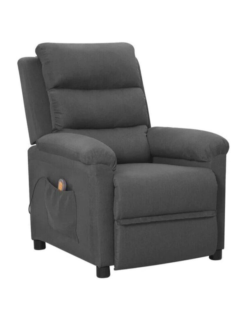 Massage Chair, Dark Grey, Fabric Massage Chair, Dark Grey, Fabric
