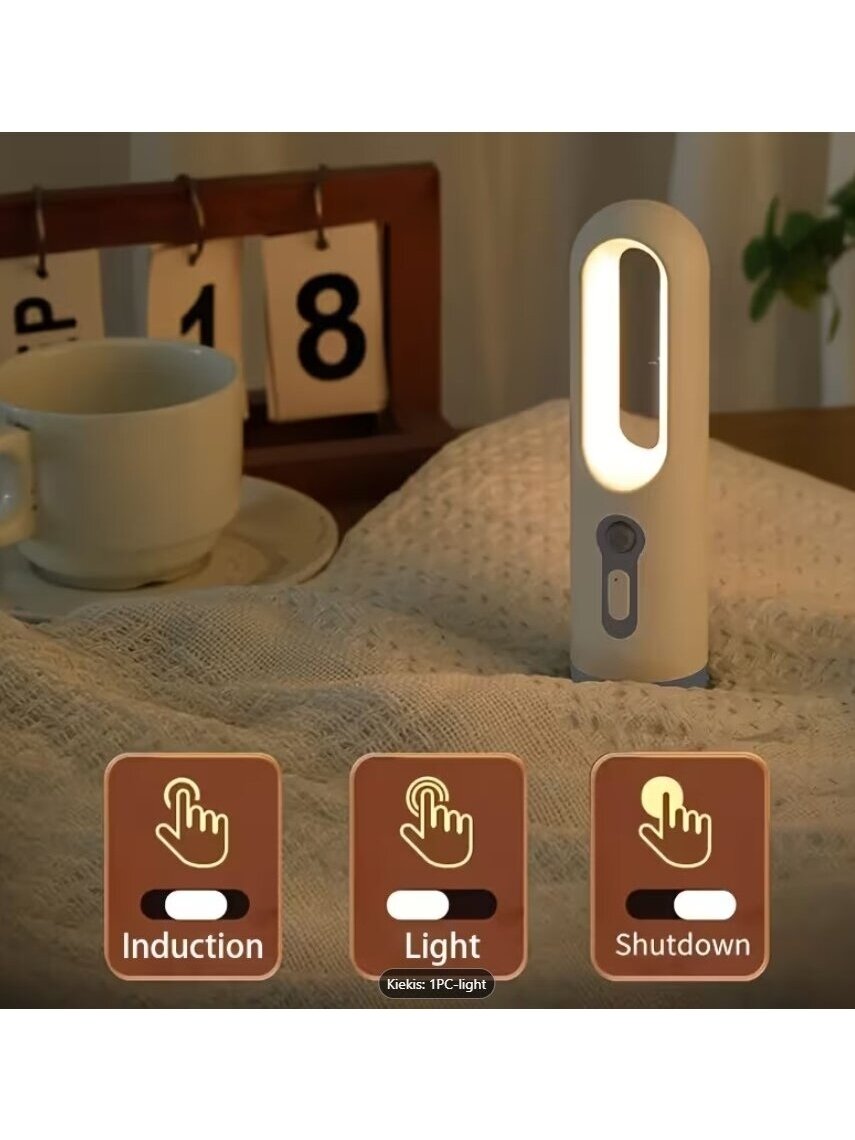 MACROCOSM nutikas LED-öölamp liikumisanduriga, USB-laetav 1