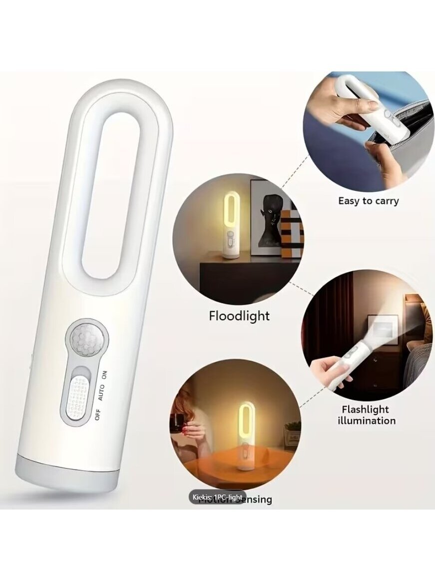 MACROCOSM nutikas LED-öölamp liikumisanduriga, USB-laetav 4