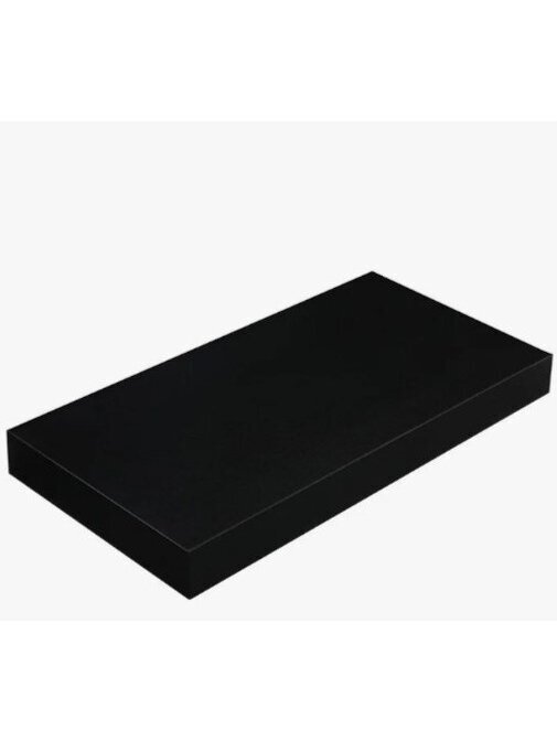MDF sieninė lentyna, 40 x 23 cm, juodos spalvos. 1