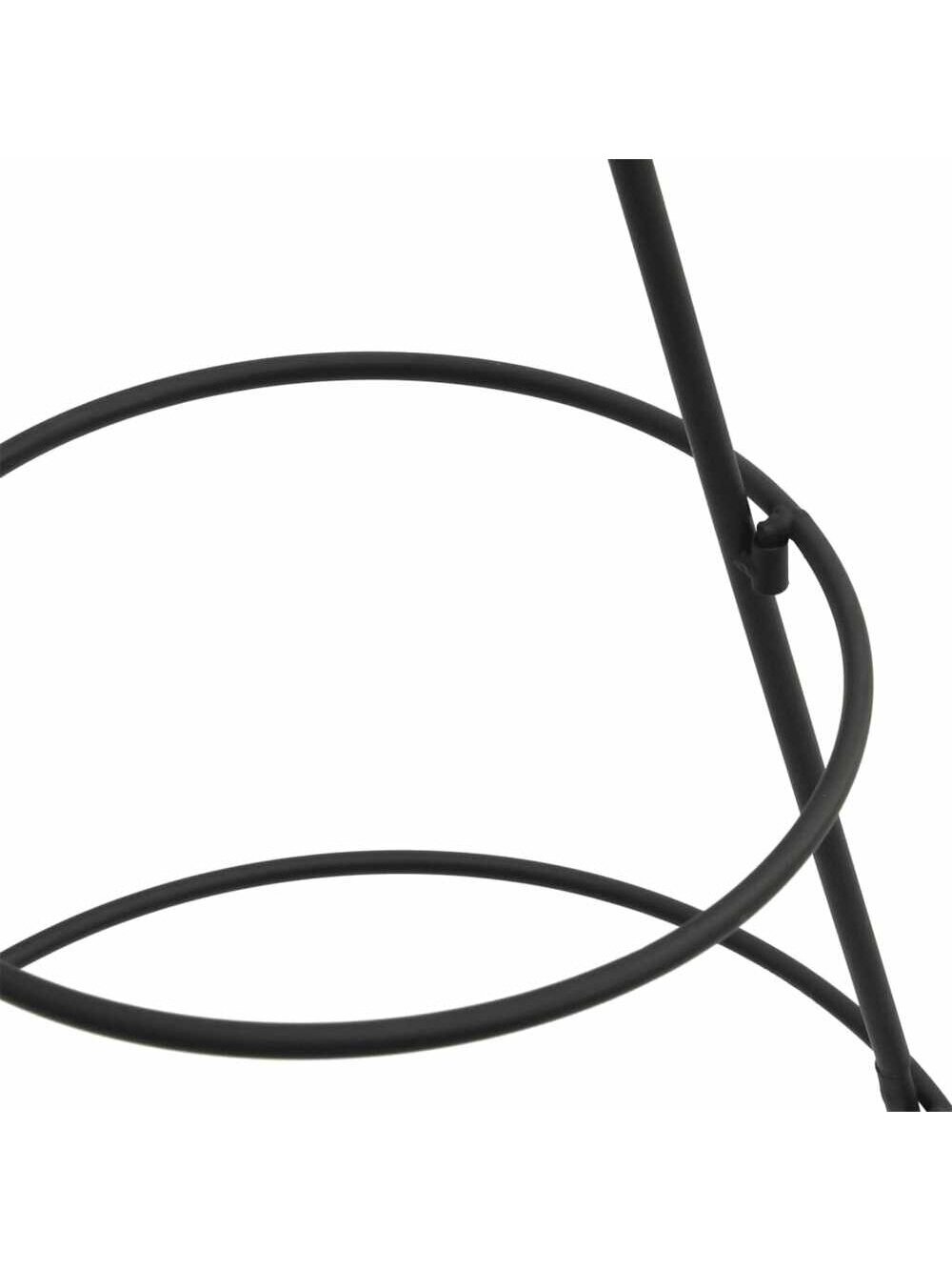 Metalinė Kalėdų eglutė, juodos spalvos, 60 cm 2